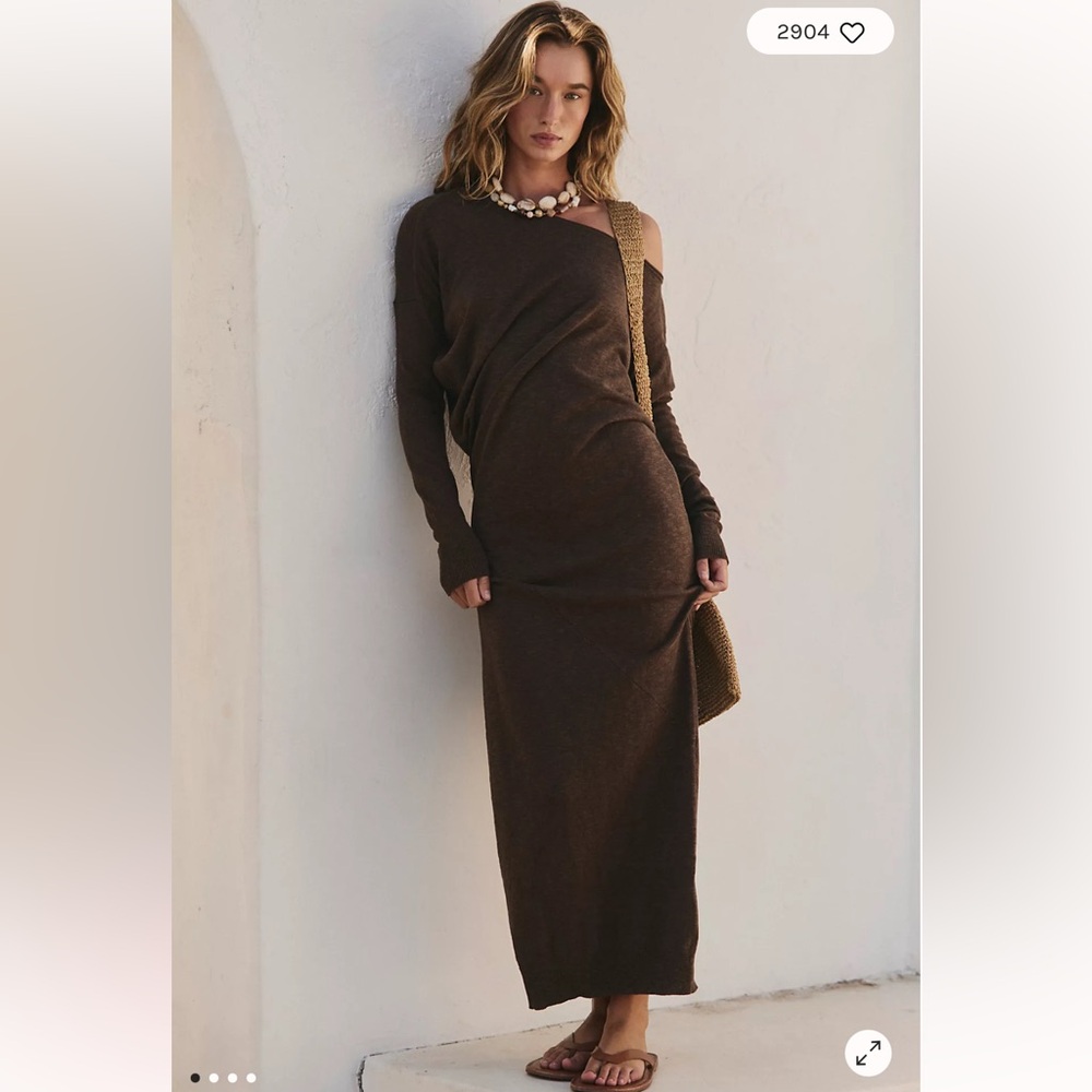 free people hollis sweater midi dress NWOT